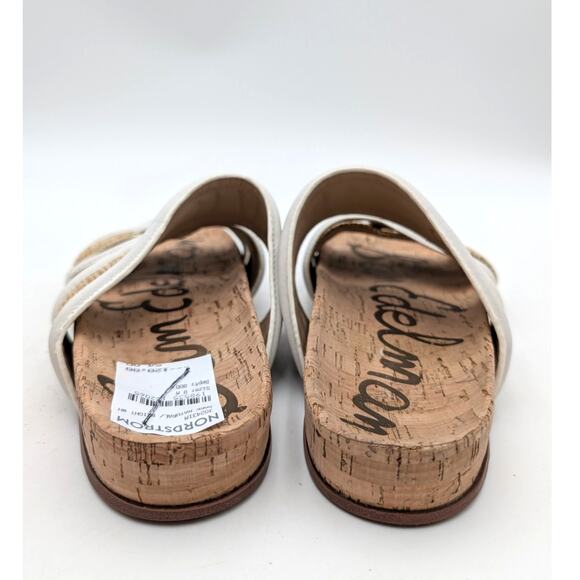 Sam Edelman Rowan Double Strap Slide Sandals Women's Natural Size US8M EU38.5 - Picture 12 of 13